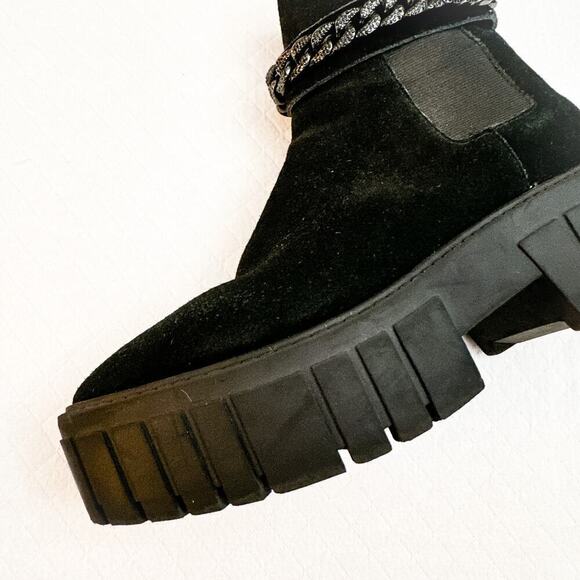 Karl Lagerfeld Paris Women's Reign Ankle Boot Combat Size 8.5 - Picture 6 of 7